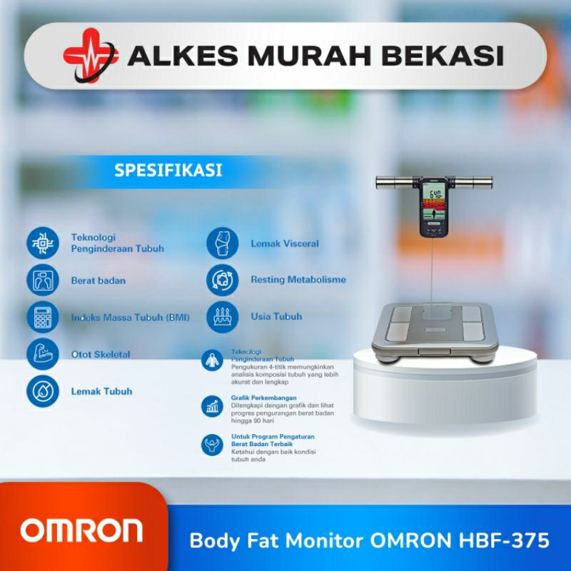 Timbangan Omron Karada Scan HBF-375 / Timbangan Digital / Omron / Omron Karada Scan / HBF-375