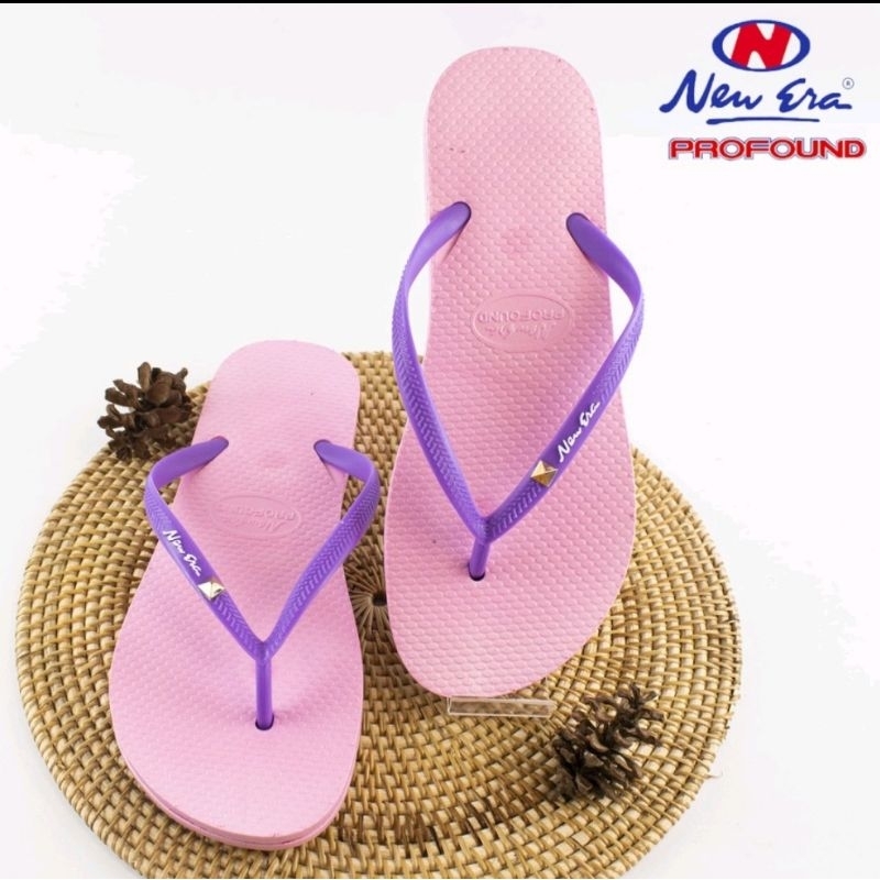 Sandal Jepit Wanita warna Pastel Newera LB 12016 / Sandal japit murah
