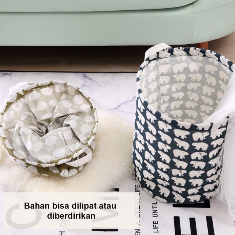 KERANJANG  LIPAT LOUNDRY TEMPAT CUCIAN KOTOR WADAH BAJU KOTOR ORGAINIZER 35cm * 43cm STORAGE BAG SERBAGUNA MULTIFUNGSI WADAH PAKAIAN/MAINAN TEBAL BAGUS KRANJANG KUAT MURAH ANTI AIR KRANJANG BAJU