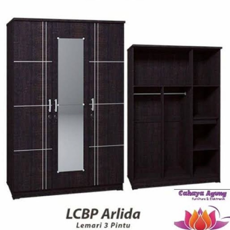 LCBP ARLIDA LEMARI PAKAIAN 3 PINTU (BATAM)