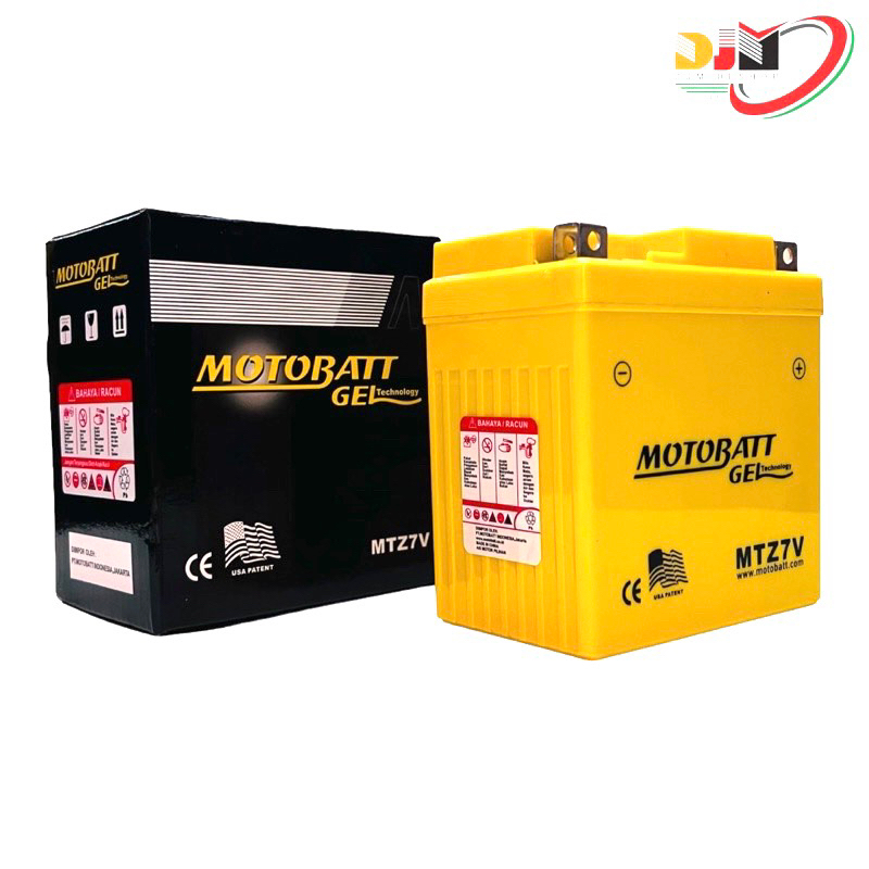 Aki Kering Nmax Battery N-MAX 155 Aerox 155 Lexi 125 Accu Motobatt Gel MTZ7V - 7Ah