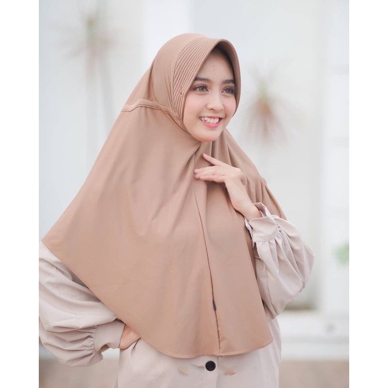 Hijab Serut Hamidah Bergo serut