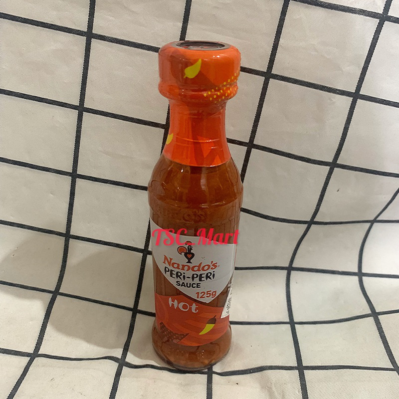 

Nandos Nando’s Peri Peri Sauce Hot 125gr / Nando’s / nandos / Peri / periPeri / Hot / Saus / Sambal / Pedas / saos / sauce
