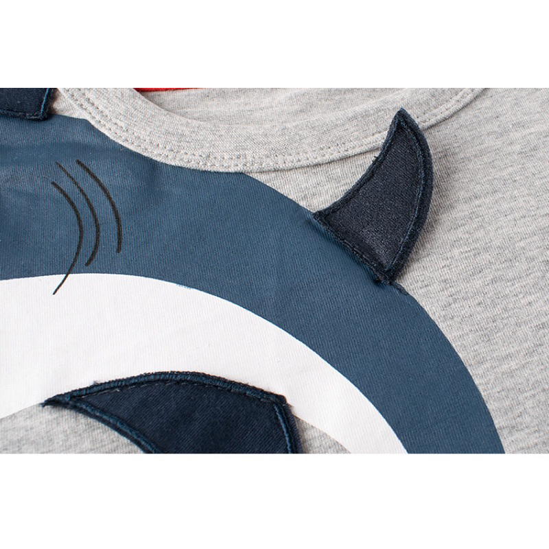 Kaos Anak Laki Laki Import 3D Gambar Shark Baju Atasan Anak Murah Kaos Anak bahan Cotton Premium Tshirt Anak Lucu