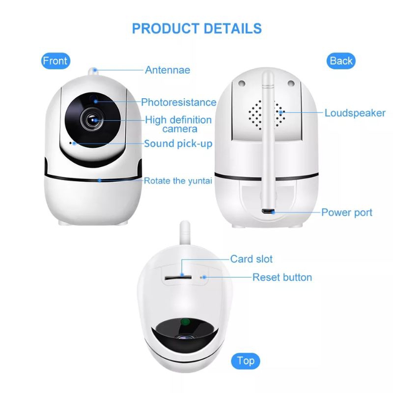 IP KAMERA MINI 8MP HD 1080P WIRELESS CCTV WIFI SNOWMAN APPV380