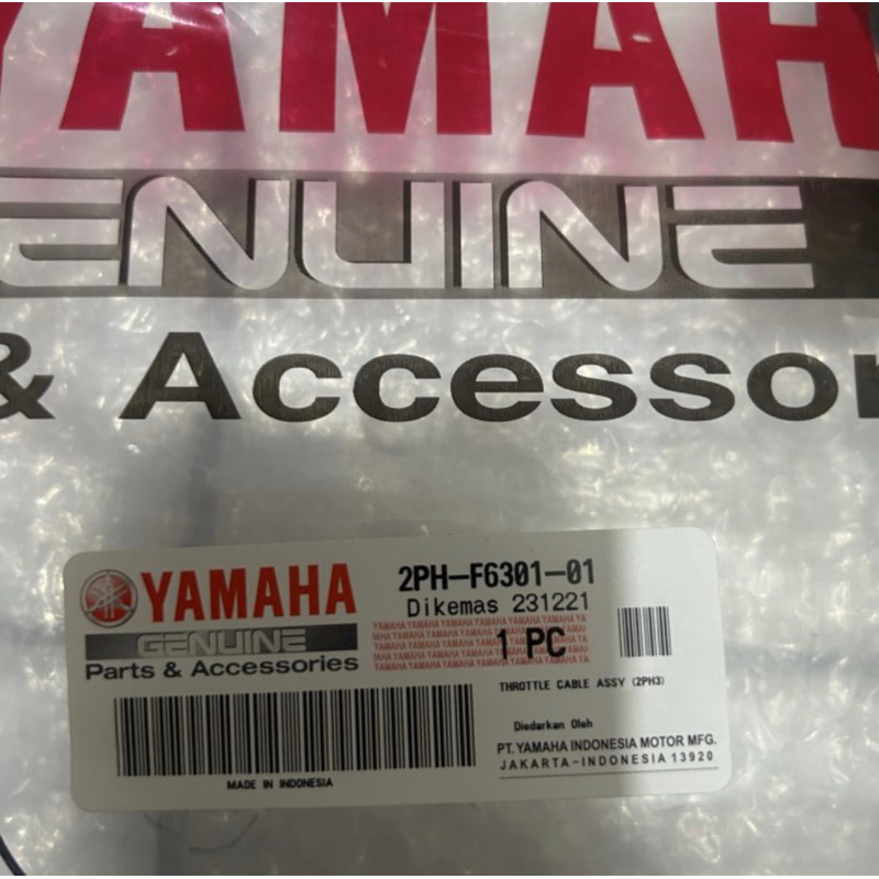 KABEL GAS YAMAHA MIO M3 2PH ORIGINAL YGP