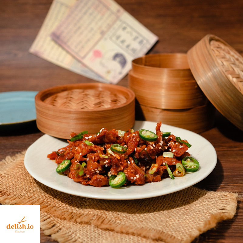 

ALACARTE Ceker Tanpa Tulang Ala Korea / spicy boneless chicken feet / Maeun Dakbal - DELISHIO