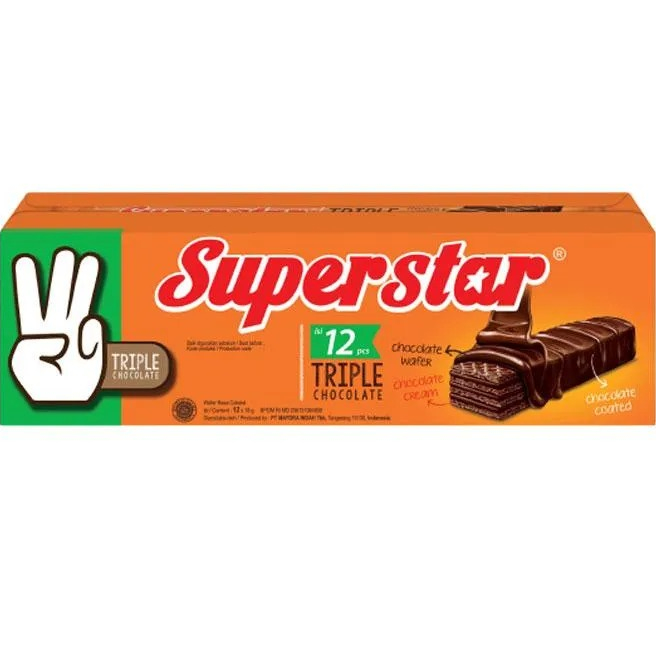 

SUPERSTAR WAFER CHOCOLATE/TRIPLE CHOCOLATE 320+16g