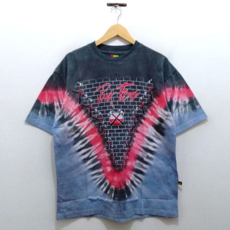 Kaos Baju Pink Floyd Tie Dye T-shirt Vintage Oversize