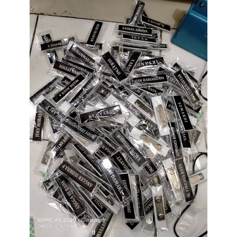 

Nama dada Peniti grafir laser/Nametag