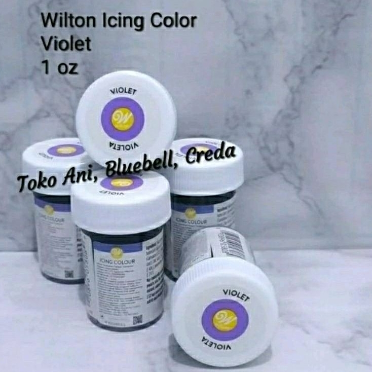 

Wilton icing color Violet, botol 1 oz / Pewarna makanan, icing, ori Wilton : Violet ( 04-0-0034 )