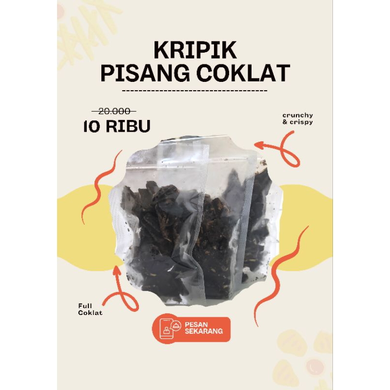 

TERMURAH !!! KERIPIK PISANG COKELAT ENAK