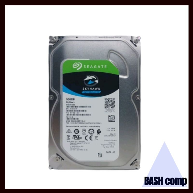 Hardisk 500GB Seagate Skyhawk Surveillance Sata 3.5 Baru. Hardisk Internal 500GB For DVR/NVR CCTV