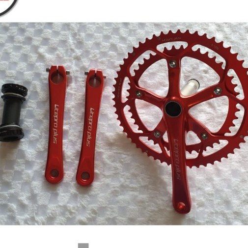 crankset double GT half5 44 56 44t 56t crank set arm chainring ltpro