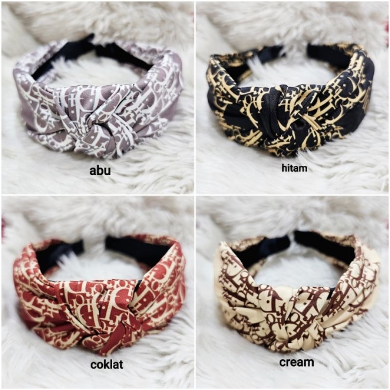 Bando korea Motif D1or Tidak Bikin Sakit waktu di pakai Premium Quality bando Branded band Bandana fashion 02