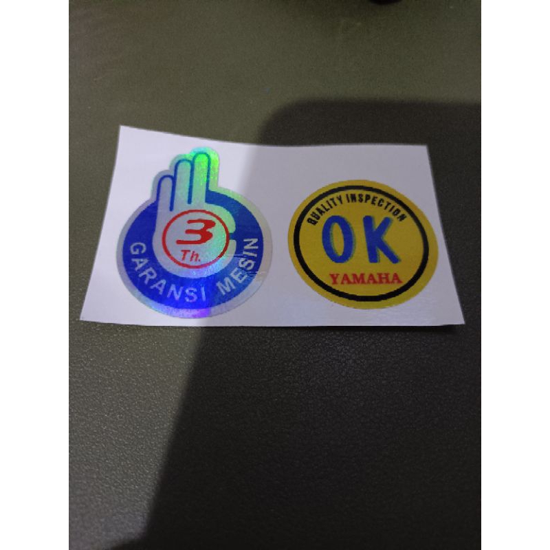 STIKER OKE LOGO EMBLEM STICKER OK GARANSI TANGKI RXKING RX KING RXS RXZ RZR FIZR F1ZR VEGA JUPITER M