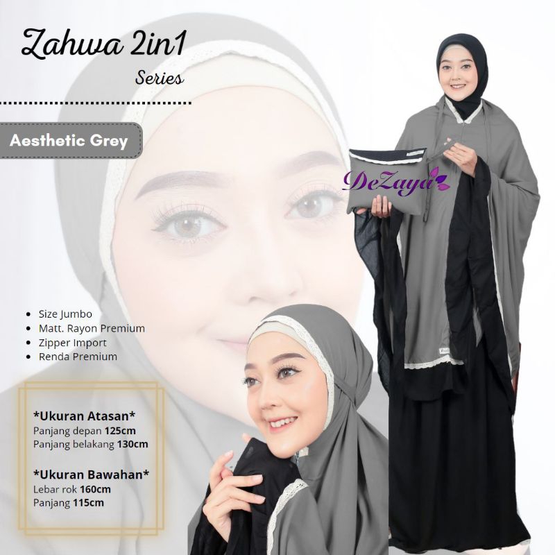 Mukena Zahwa 2in1 original by DE ZAYA BALI