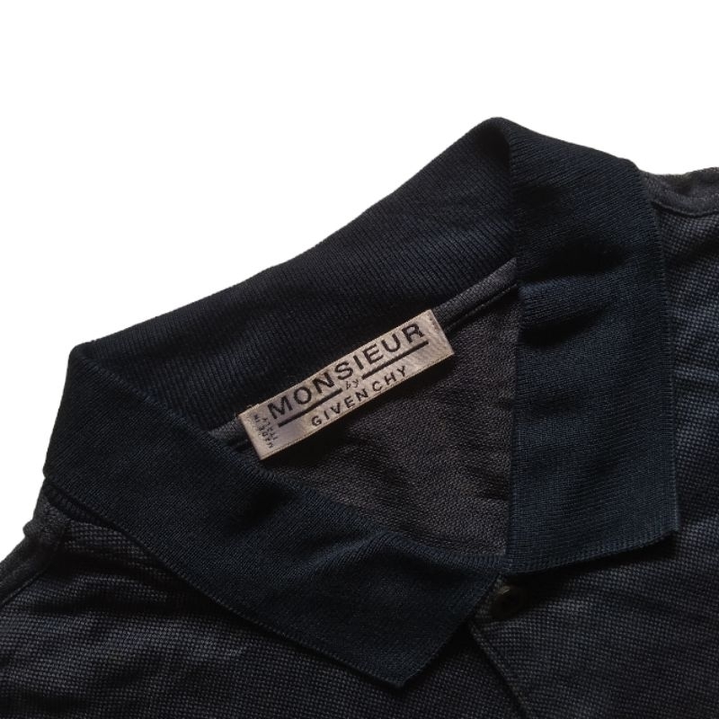 Kaos Polo Vintage 90s Monsieur by Givenchy Boxy Polo Shirt Made in Italy