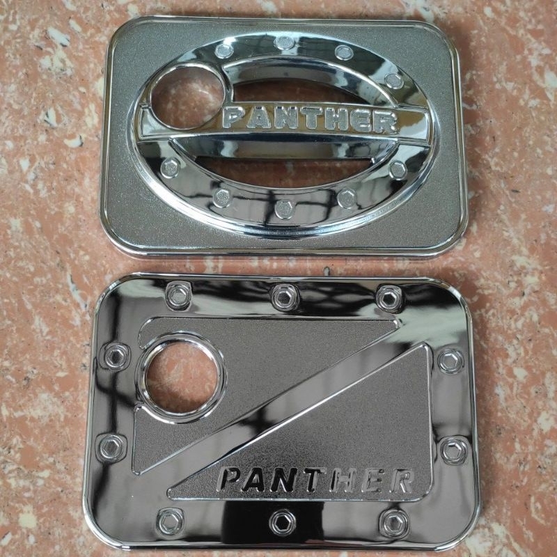 Cover tutup tangki bensin isuzu panther lama royal kotak 1991 1992 1993 1994 1995 1996 1997 chrome CROME tempel