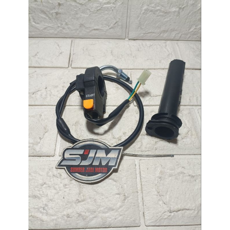 SEPAKET-holder saklar sakelar kanan gas supra x lama suprafit lama-pipa gas-kabel tali olor SET