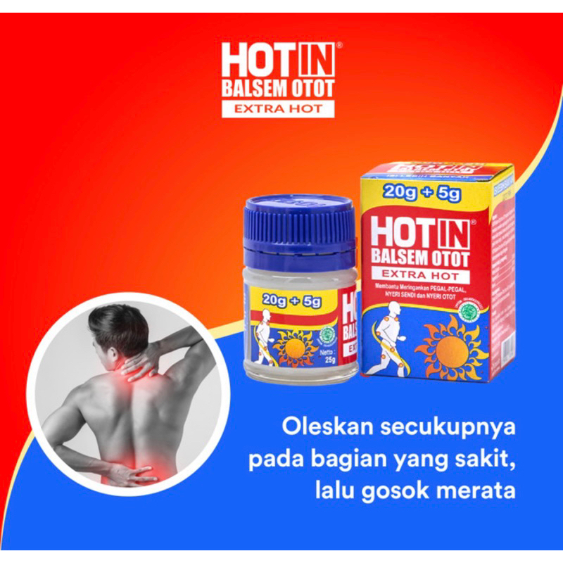 Hotin balsem otot extra hot 25 gram ( balsem nyeri otot dan sendi )