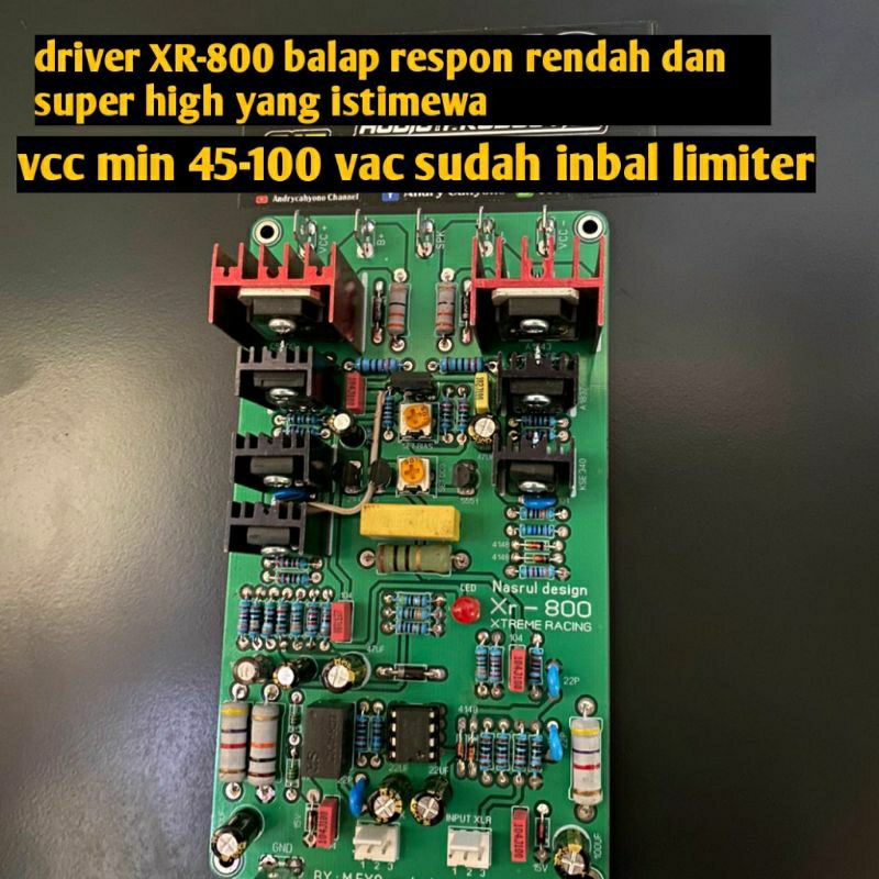 Jlelectro Kit Driver/Driver Xr-800 Xtreme Racing Inbal Limiter Balap By M.Exo Audio