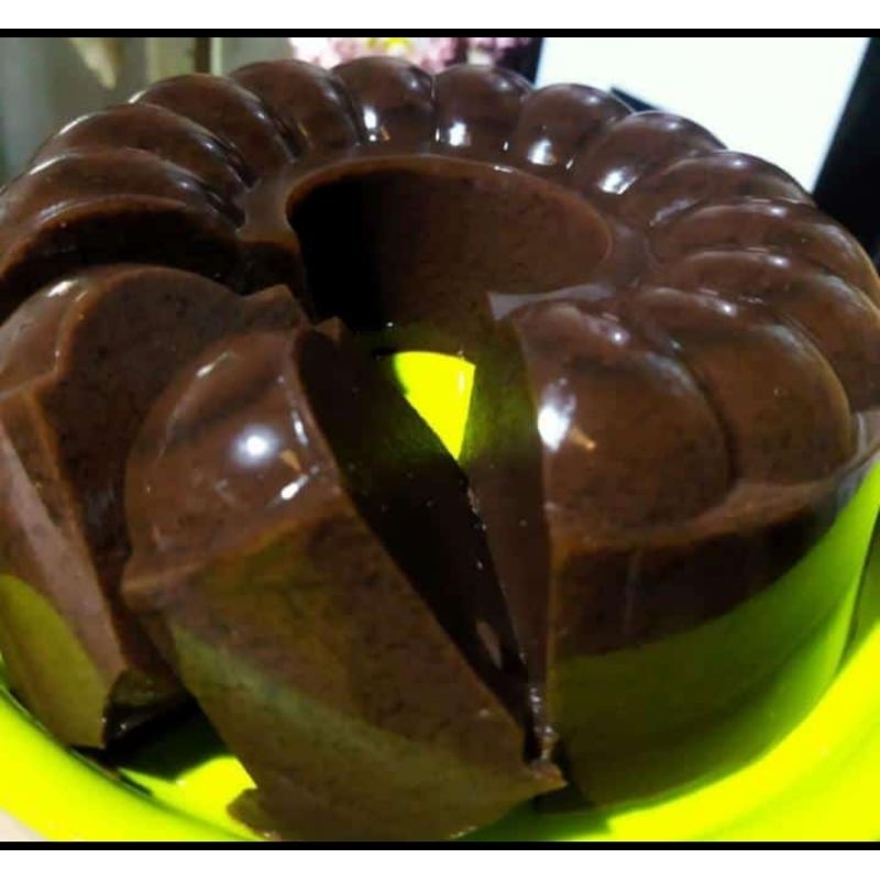 

puding brownis tampa coklat