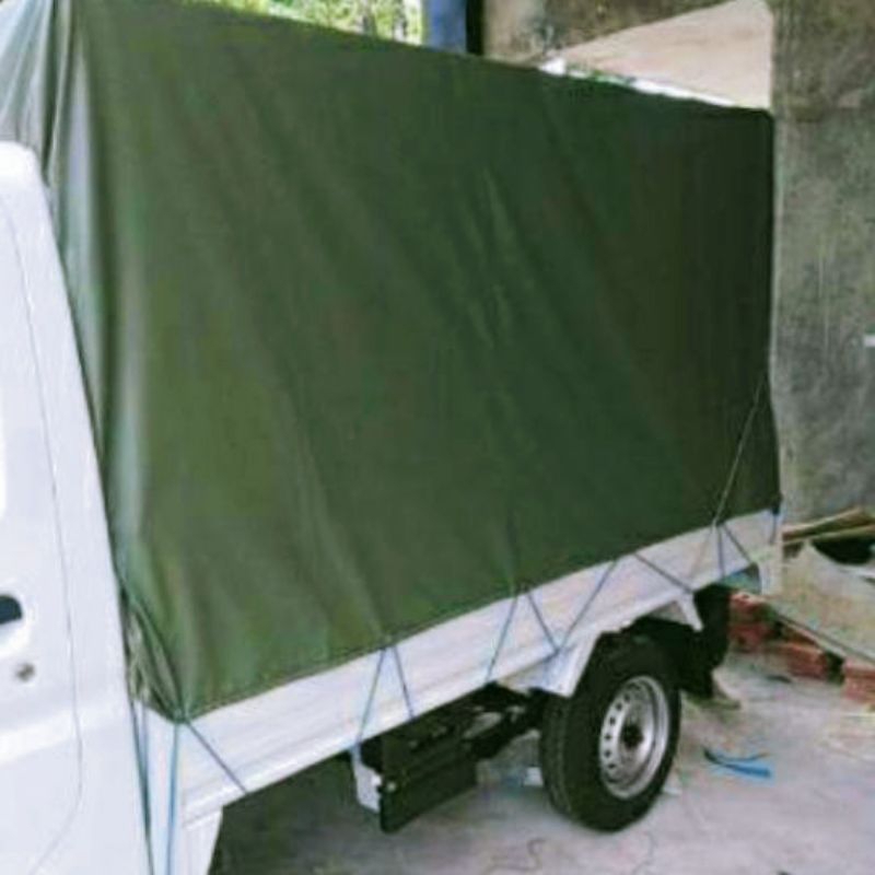 terpal Polyester army rikues ukuran 320x240cm jarak lubang 25cm