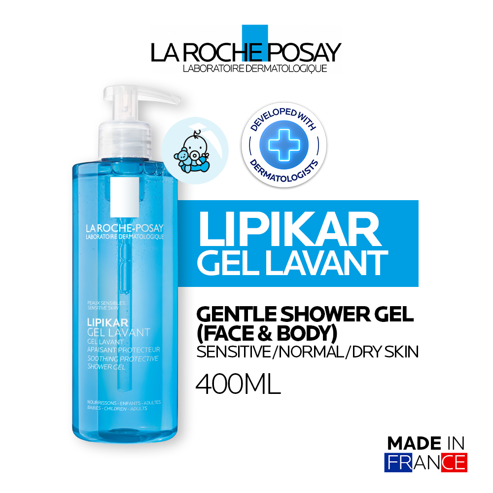 La Roche Posay Lipikar Gel Lavant Gentle Shower Gel (face &amp; Body) 400ml