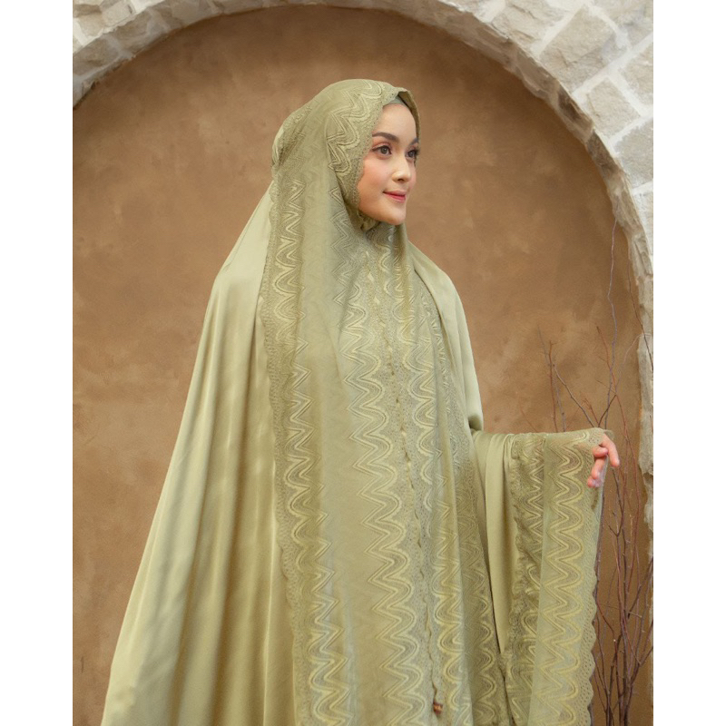 Malaika & aisha mukena rukuh wanita lebaran 2023