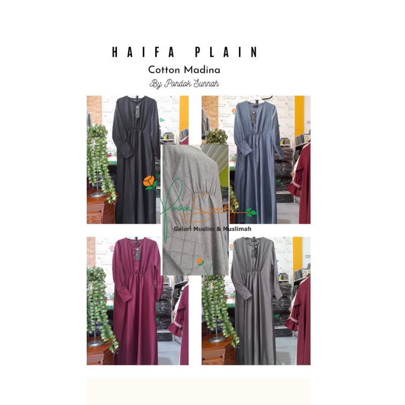 Gamis Haifa Plain Pondok Sunnah