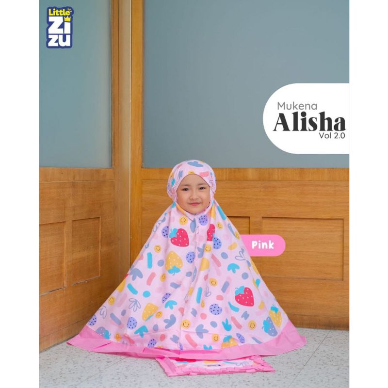 Mukena Anak Alisha by Little Zizu Free Tas Sajadah Mukenah Anak Cewek Lucu dan Imut