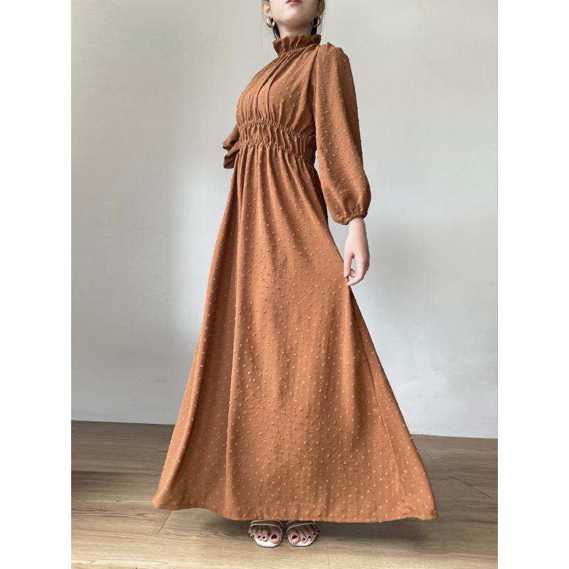 Zéa - Laura - Dress Polos Katun Vintage Crincle Maxi