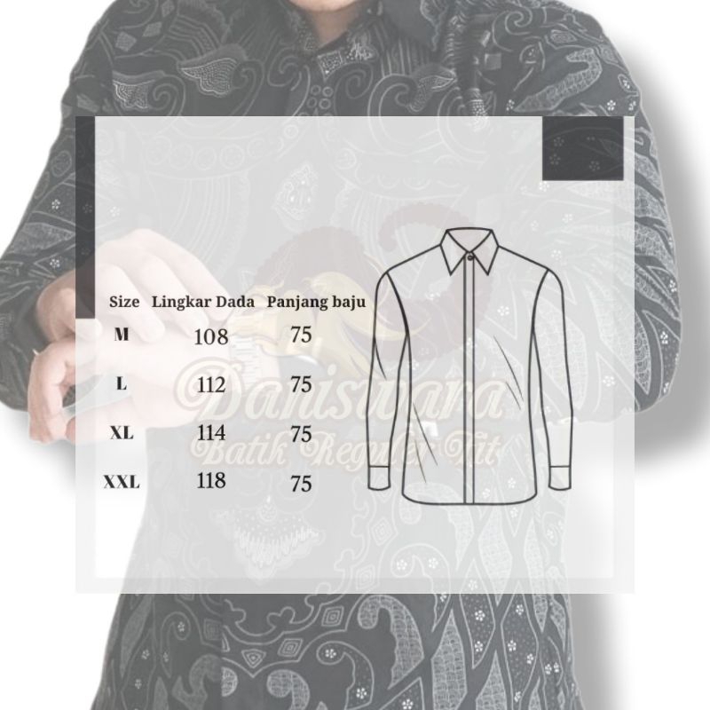 Baju Batik Pria Lengan Pendek - Warna Burgundy Motif Modern