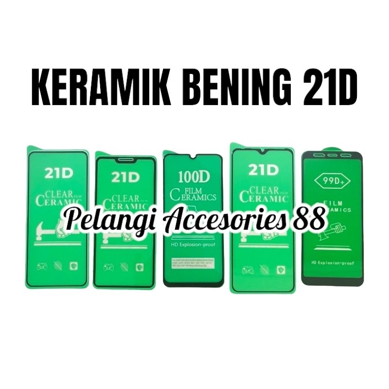 ANTIGORES REDMI 12C ANTIGORES KERAMIK BENING 21D FULL COVER