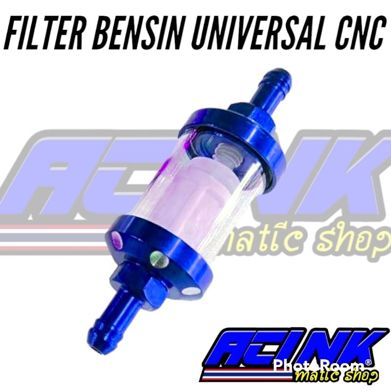 Filter bensin cnc universal / filter bensin cnc kaca bening