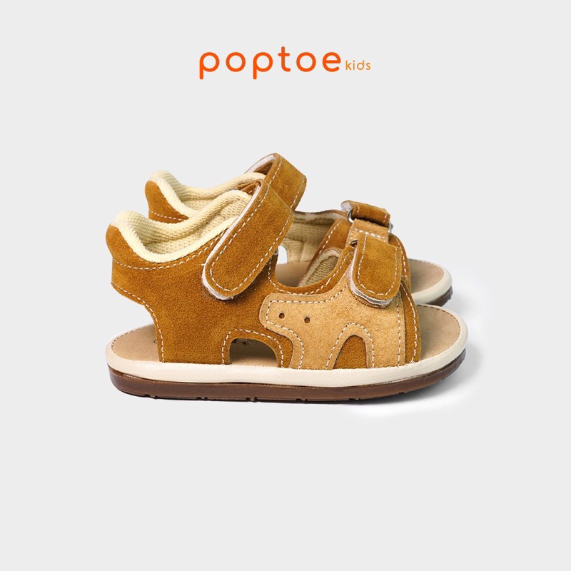 DINOANDBUNNY - SEPATU ANAK POPTOE SAND CARAMEL - Sandal anak laki-laki usia 1 - 3 Tahun - Sepatu anak