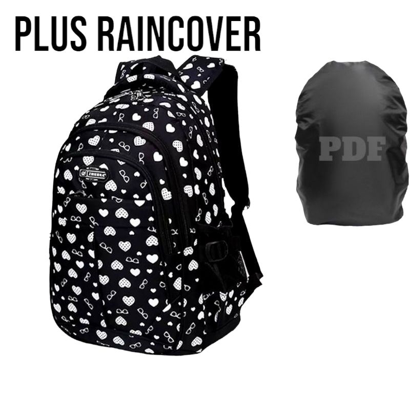 Ransel Love+My Bottle Size Besar tas anak sekolah perempuan Remaja backpack Korean