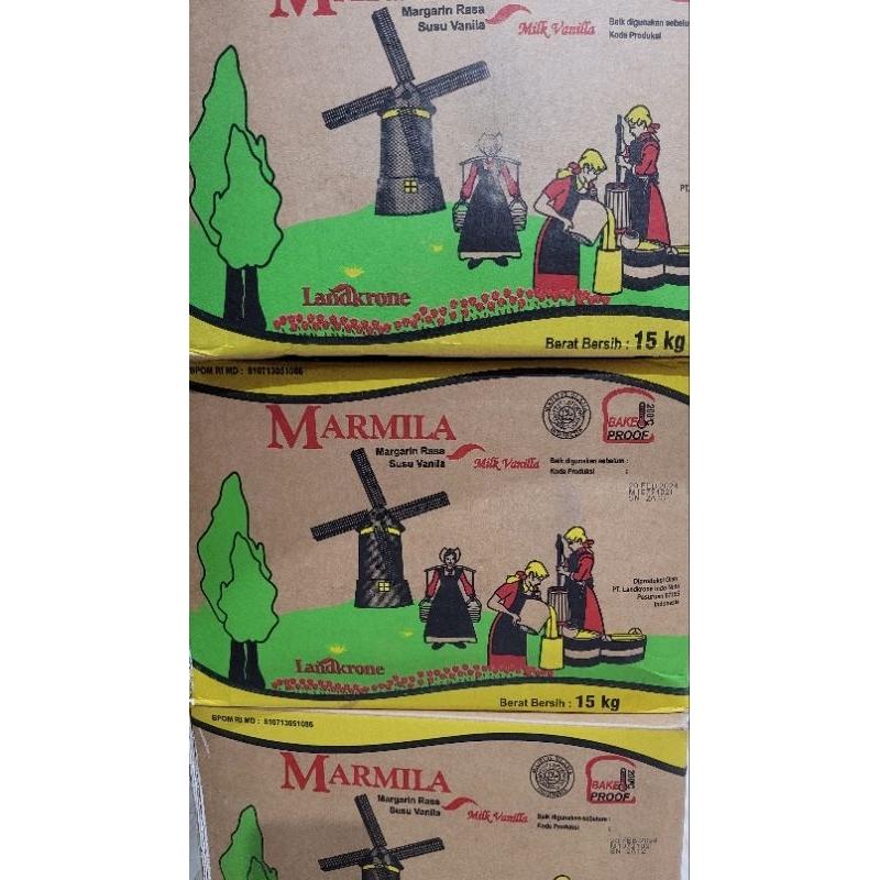 

marmila margarine mentega milky vanila repack 500gr