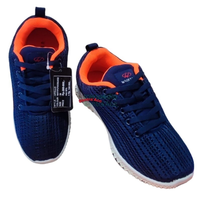 Sepatu Wukira Apollo Navy Sepatu Cowok Cewek Sepatu Keren