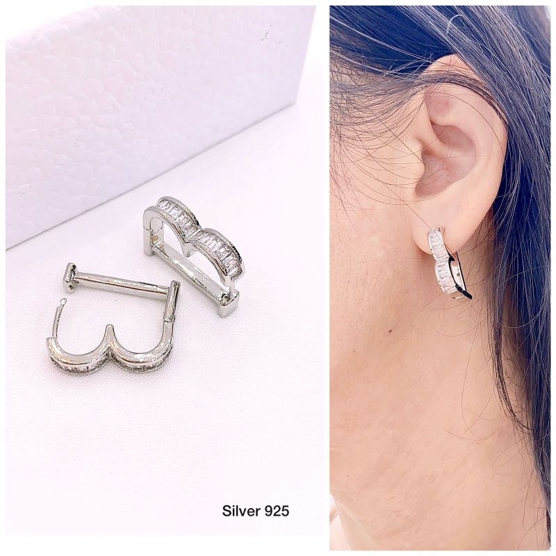 Anting Silver925 perak Premium Quality Anti karat anti alergi Starling silver platgold Ts030