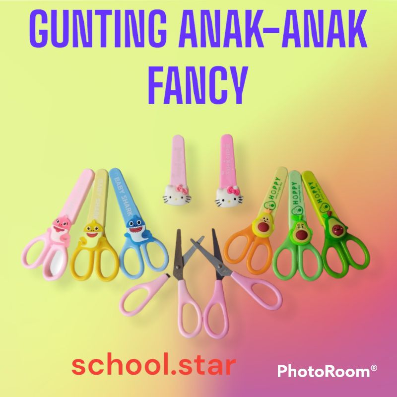 

GUNTING ANAK-ANAK UJUNG TIDAK TAJAM / GUNTING MOTIF FANCY HOPPY