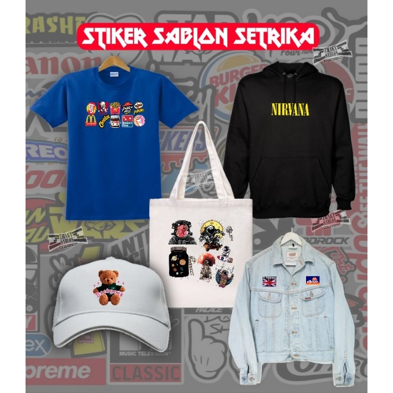 

Sablon setrika / Stiker sablon