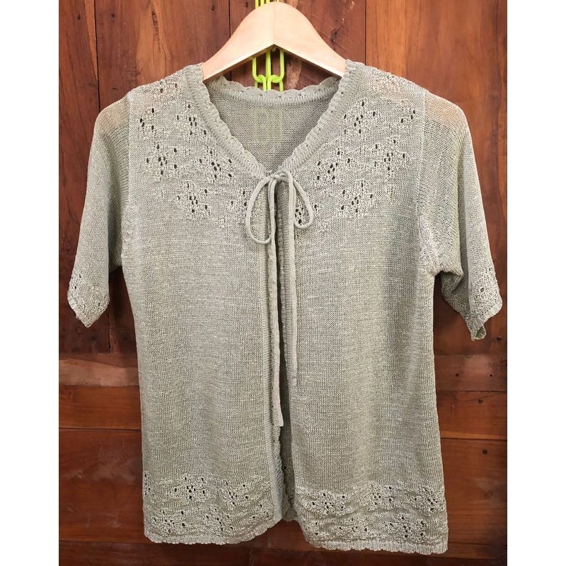 Cardigan Rajut lengan pendek