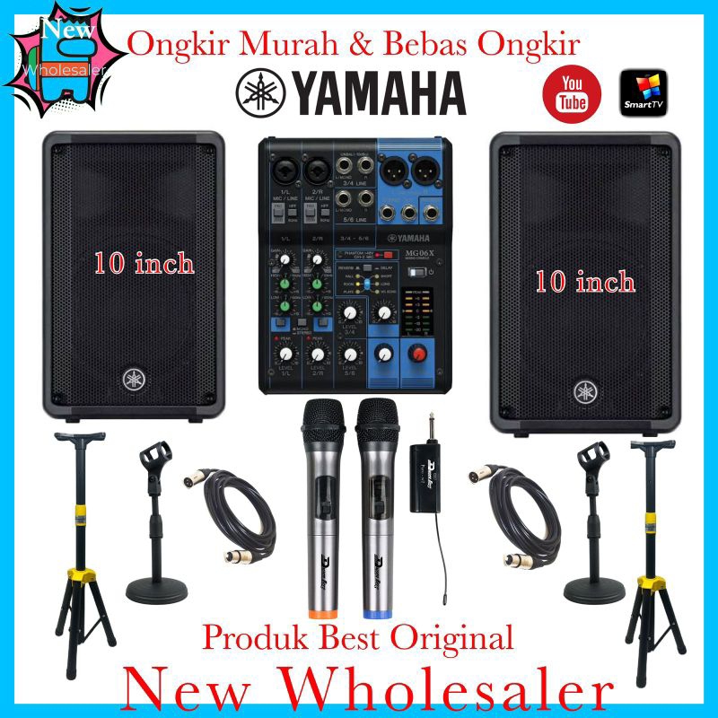 Paket sound system Yamaha Dbr10 Original 10 inch Siap pakai bergaransi resmi yamaha DBR