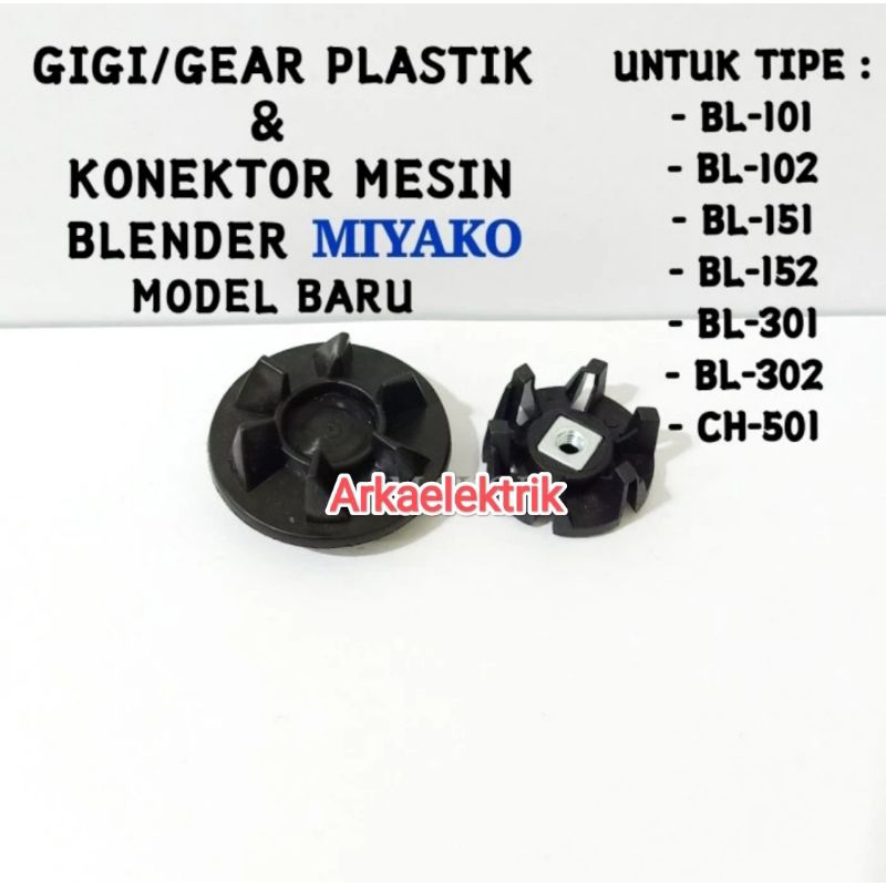 Gigi plastik Konektor 1set model baru untuk blender miyako