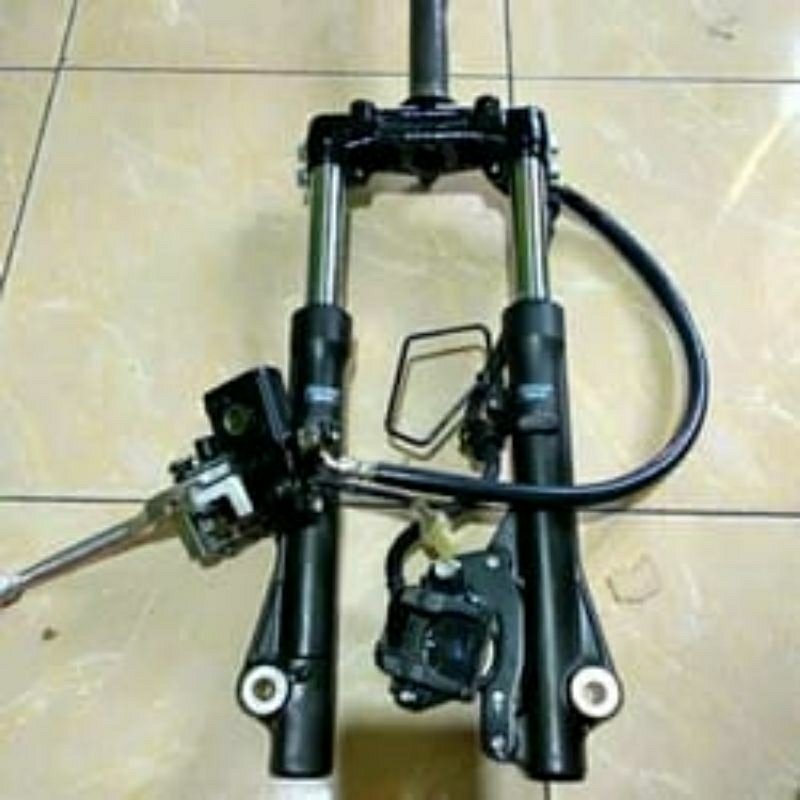 shock depan set motor beat fi/beat karbu/scoopy/vario original copotan