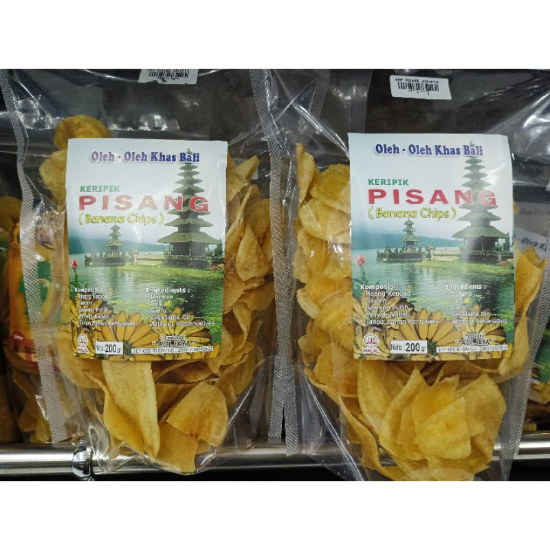 

KERIPIK PISANG / BANANA SWEET 200GR ADIJAYA OLEH OLEH ASLI KHAS BALI + BUBBLE WRAP PACKING FREE