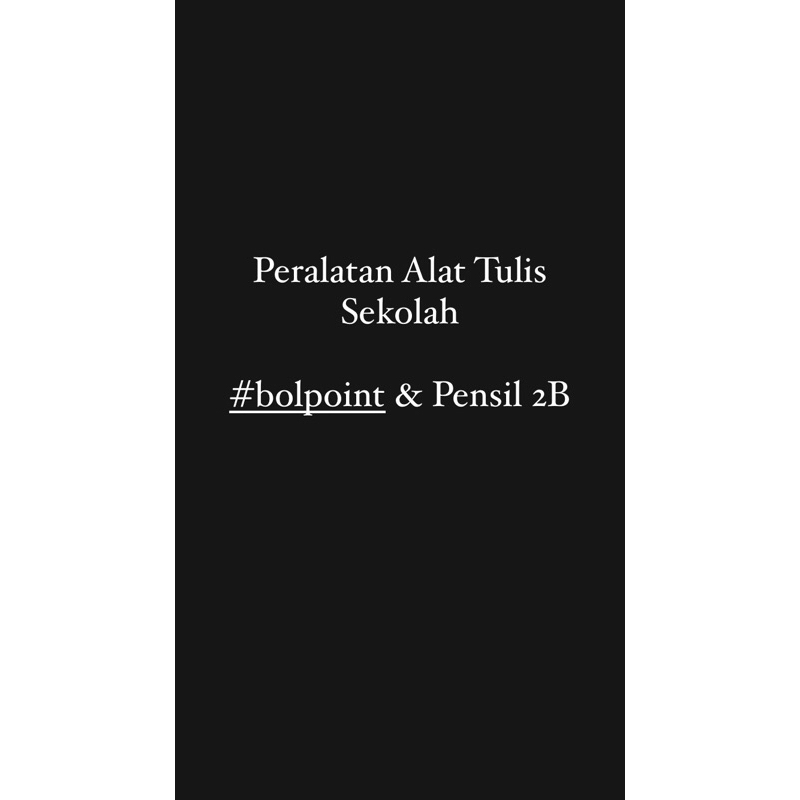 Peralatan Alat Tulis Sekolah ATK Bolpoint Standart Gel Ulir DLL