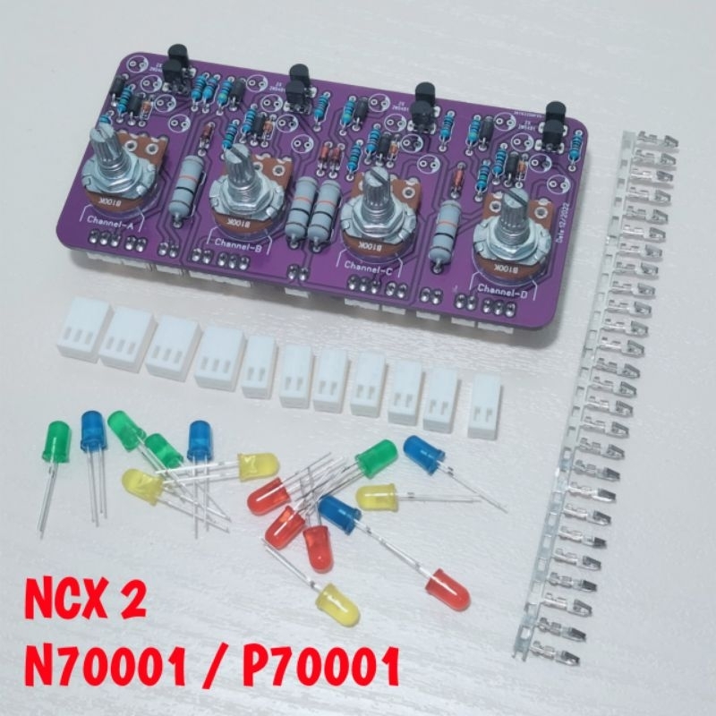 N7001/P7001/NCX2 PANEL DEPAN 4-CHANNEL PCB DOUBLE LAYER